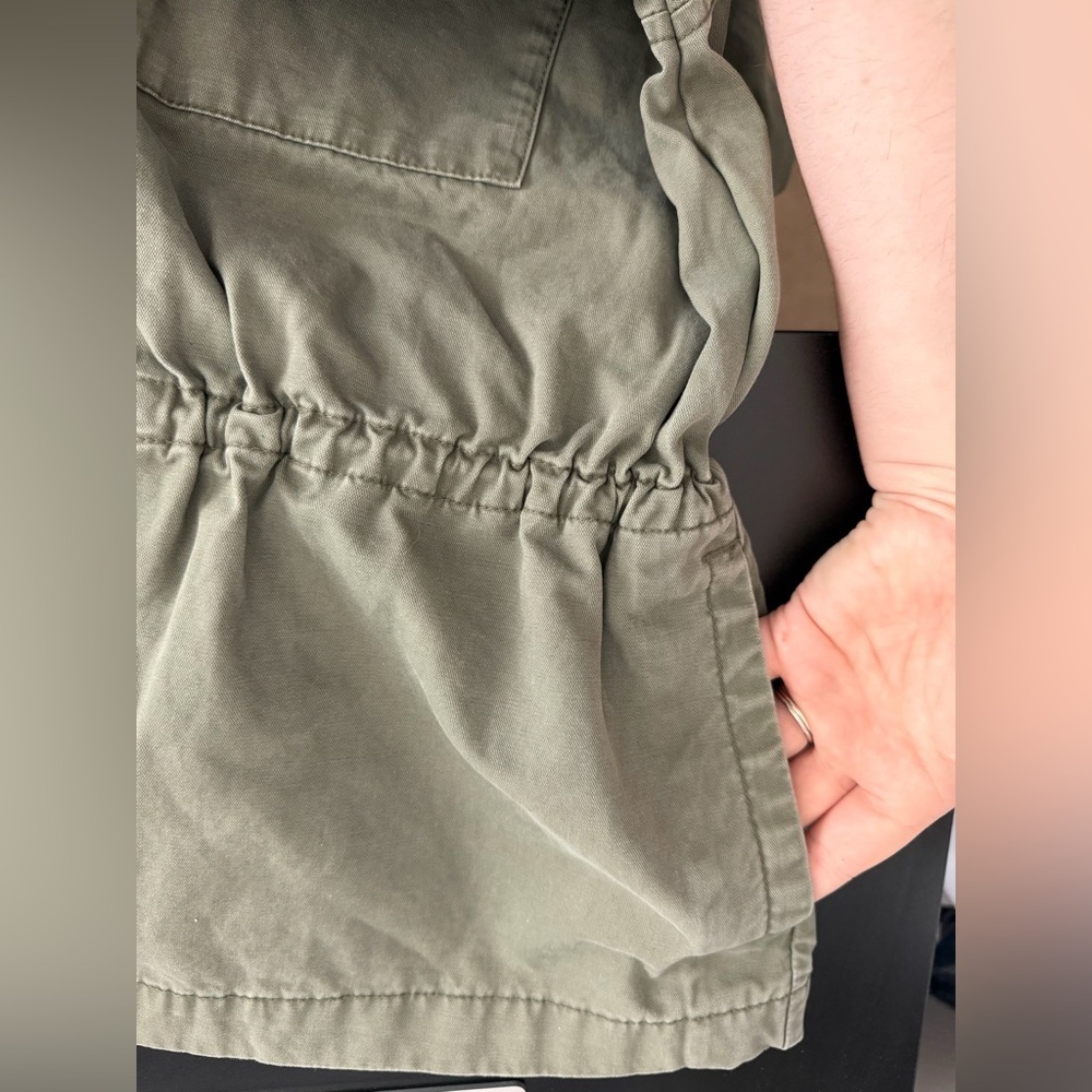 Old Navy Women's Cinched Green Military-Style Jacket - Picture 6 of 7